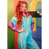 Leg Avenue - Jaren 80 Skipak - Multicolor - Dunne Stof - Inclusief Hoofdband