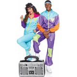 Leg Avenue - Jaren 80 Skipak - Multicolor - Dunne Stof - Inclusief Hoofdband