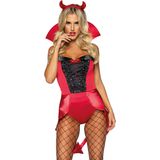 LEG AVENUE Sexy Damenkostüm Devilish Darling, XS (EUR 32), 310 g