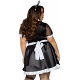 Schoonmaakster Jurk Zwart Wit Dames French Leg Avenue