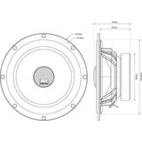 MTX - TX465C - 2-weg Coaxial Luidspreker - 16,5cm - 320 Watt