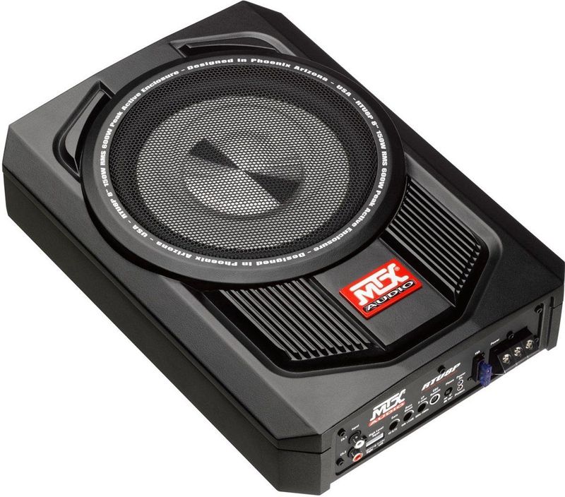 MTX RTU8P Underseat Subwoofer met versterker - 150W