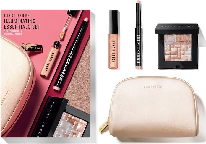 Bobbi Brown - Cheek Gift Set - Make-up Set - Roze - 8 g Highlighting Powder - 1.6 g Long-Wear Cream Shadow Stick - 4 g Deluxe Mini Crushed Oil-Infused Gloss Shimmer