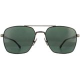 Boss Heren 1045/S Sunglasses, rutenio opaco Nero, 58, Rutenio Opaco Nero, 58