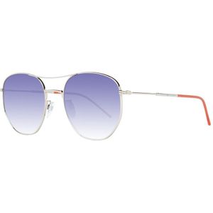 Tommy Hilfiger, Accessoires, unisex, Geel, ONE Size, Gouden Aviator Zonnebril met Gradiënt Lenzen