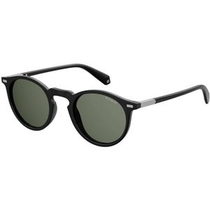 Polaroid ronde heren zwart groen gepolariseerde zonnebril | Sunglasses