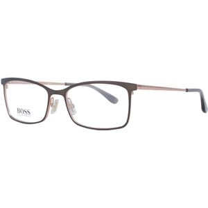 Hugo Boss, Accessoires, Dames, Bruin, ONE Size, Bruine Vrouwen Rechthoekige Optische Bril