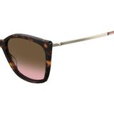 Love Moschino zonnebril 018 S met tortoise print bruin