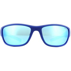 Polaroid Sport Wrap Heren blauwe blauwe spiegel gepolariseerde zonnebril | Sunglasses