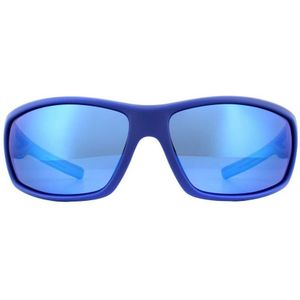 Polaroid Sport Wrap Heren blauwe blauwe spiegel gepolariseerde zonnebril | Sunglasses