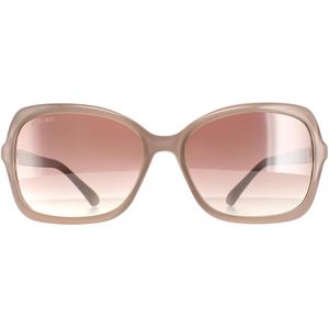 Jimmy Choo zonnebril Bett/S FWM NQ naakt bruin zilveren spiegel | Sunglasses