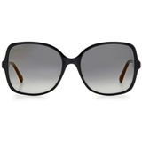 Jimmy Choo Zonnebril Judy/S 807 FQ Zwart Transparent Grijs Verloop Goud Mirror | Sunglasses