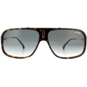 Carrera rechthoek heren mat zwart grijze gepolariseerde zonnebril | Sunglasses