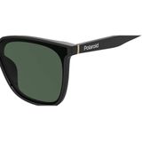 Polaroid PLD 6154/F/S 7ZJ BLACK GREEN, 99, SQUARE, Polarized