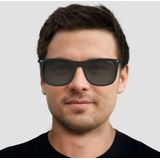 Polaroid - 2109/S - Zonnebril - Zwart - Polyamide - Zwart/grijze Glazen