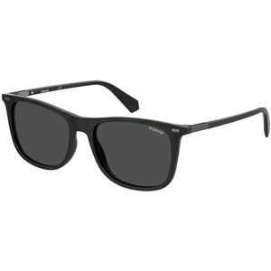 Polaroid PLD 2109/S Herren-Sonnenbrille Vollrand Eckig Kunststoff-Gestell, Schwarz