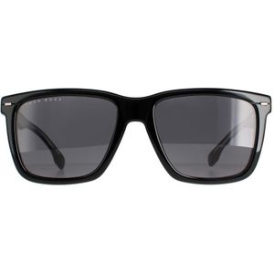 Hugo Boss 1317/S 284 IR 55 - vierkant zonnebrillen, mannen, zwart