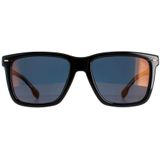 Hugo Boss 1317/S 807 K1 55 - vierkant zonnebrillen, mannen, zwart