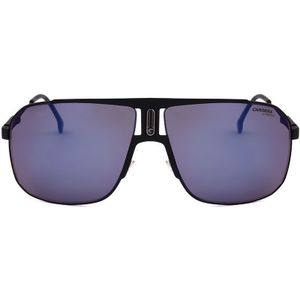 Carrera Vierkant Heren mat zwart grijs met blauwe flitsspiegel 1043/s | Sunglasses
