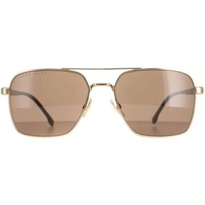 Hugo Boss Aviator Heren Rose Gold Brown 1045/s/it | Sunglasses