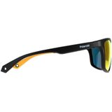 Polaroid wrap heren zwart gele rode spiegel gepolariseerd PLD 7040/s | Sunglasses