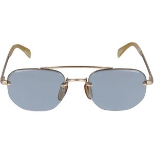 Eyewear by David Beckham, David Beckham Zonnebril DB 1078/S Geel, Heren, Maat:53 MM