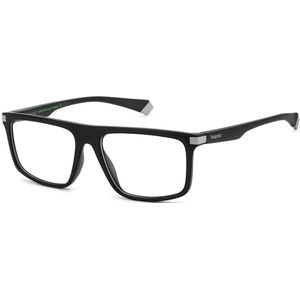 Polaroid Eyeglasses zonnebril, 08A/16 zwart grijs, 55 heren, 08A/16, zwart/grijs