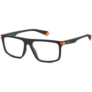 Polaroid Eyeglasses zonnebril, 8LZ/16 zwart oranje, 55 heren, 8 lz/16 zwart/oranje