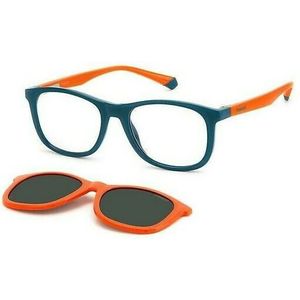 Polaroid Junior PLD 8054/CS LGP/M9 Optische monturen Plastic Groente Grijs Hurken Gepolariseerd