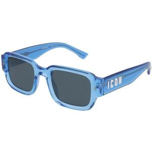 Dsquared2, Accessoires, Heren, Blauw, 50 MM, Icon Zonnebril 0009/S