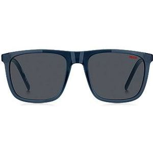 Hugo HG 1304/S Herren-Sonnenbrille Vollrand Eckig Propionat-Gestell, blau