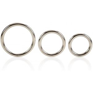 Cockring Set Silver Rings - 3 Stuks