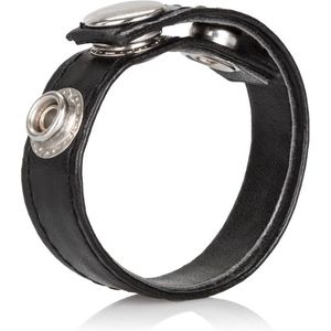 CalExotics - Leather 3-Snap Ring - Rings Zwart