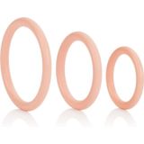 California Exotic Novelties Tri-Rings - Cockring - beigeig - 3 stuks - Ø 40 mm