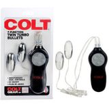 Colt Turbo Bullets - Vibrator - Zwart - 7 functies - Ø 30 mm