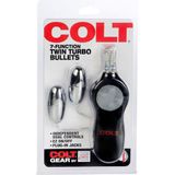 Colt Turbo Bullets - Vibrator - Zwart - 7 functies - Ø 30 mm