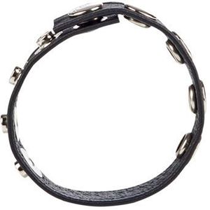 CalExotics - COLT Leather C/B Strap 5-snap - Rings Zwart