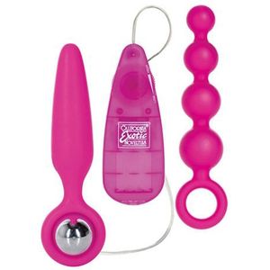 Roze Vibrerende Buttplug set