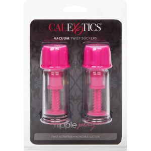 CalExotics - Vacuum Twist Suckers - Pumps Nipple Roze
