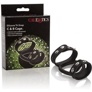 Tri-Snap C&B Cage Cockring en Ballstretcher