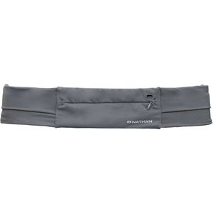 Nathan | The Zipster Adjustable Fit 2.0 | Running Belt | Gravity Grey | -