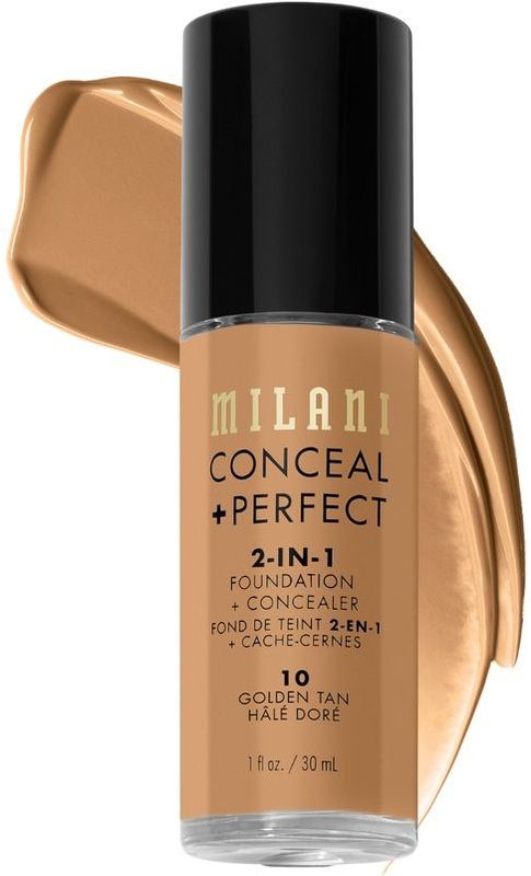 Milani 2-in-1 Concealer + Foundation 30 ml 10 - Golden Tan
