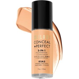 Milani - 2-in-1 Concealer + Foundation - Romig - Waterbestendig - Volledige Dekking