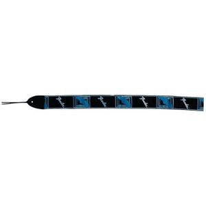 Fender Monogrammed Gitaarriem Blauw/Grijs/Zwart