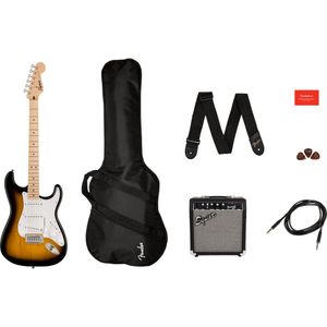 Squier Sonic Stratocaster 2 Color Sunburst Starterpack Elektrische gitaar starterset sunburst