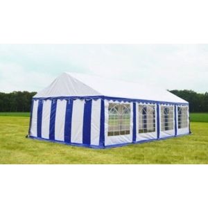 Classic Plus Partytent PVC 6x8x2 mtr in Wit-Blauw