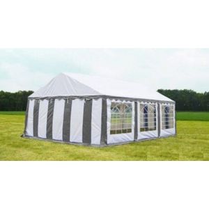 Classic Plus Partytent PVC 5x6x2 mtr in Wit-Grijs