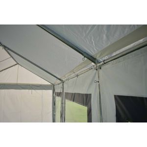 Ultimate Partytent PVC  3x6x2.2 meter in Wit-Antraciet