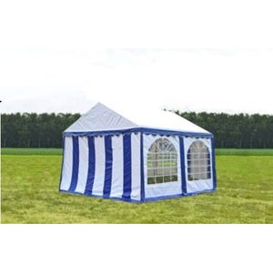 Premium Partytent PVC 3x4x2 mtr in Wit-Blauw