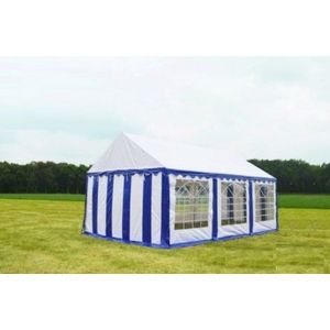 Classic Plus Partytent PVC 5x6x2 mtr Wit-Blauw